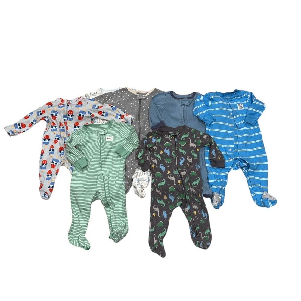 231. 0-6 Months Baby One-Piece Footed Sleepers - Assorted Colors